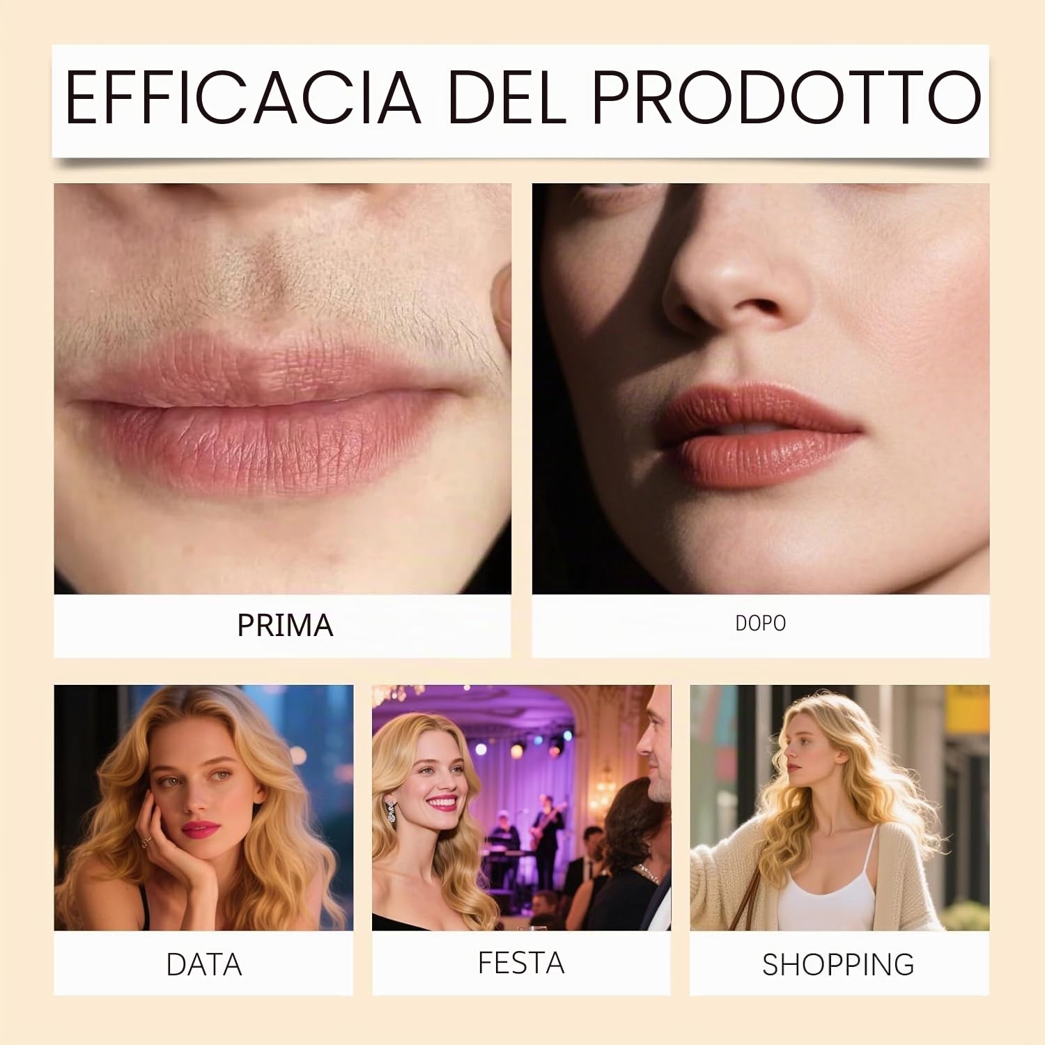 Crema Depilatoria Per Il Viso, Kit Trilogia, 1 pz | Con Crema, Gel Levigante E Lozione Idratante, Formula Idratante, Per Tutte Le Pelli