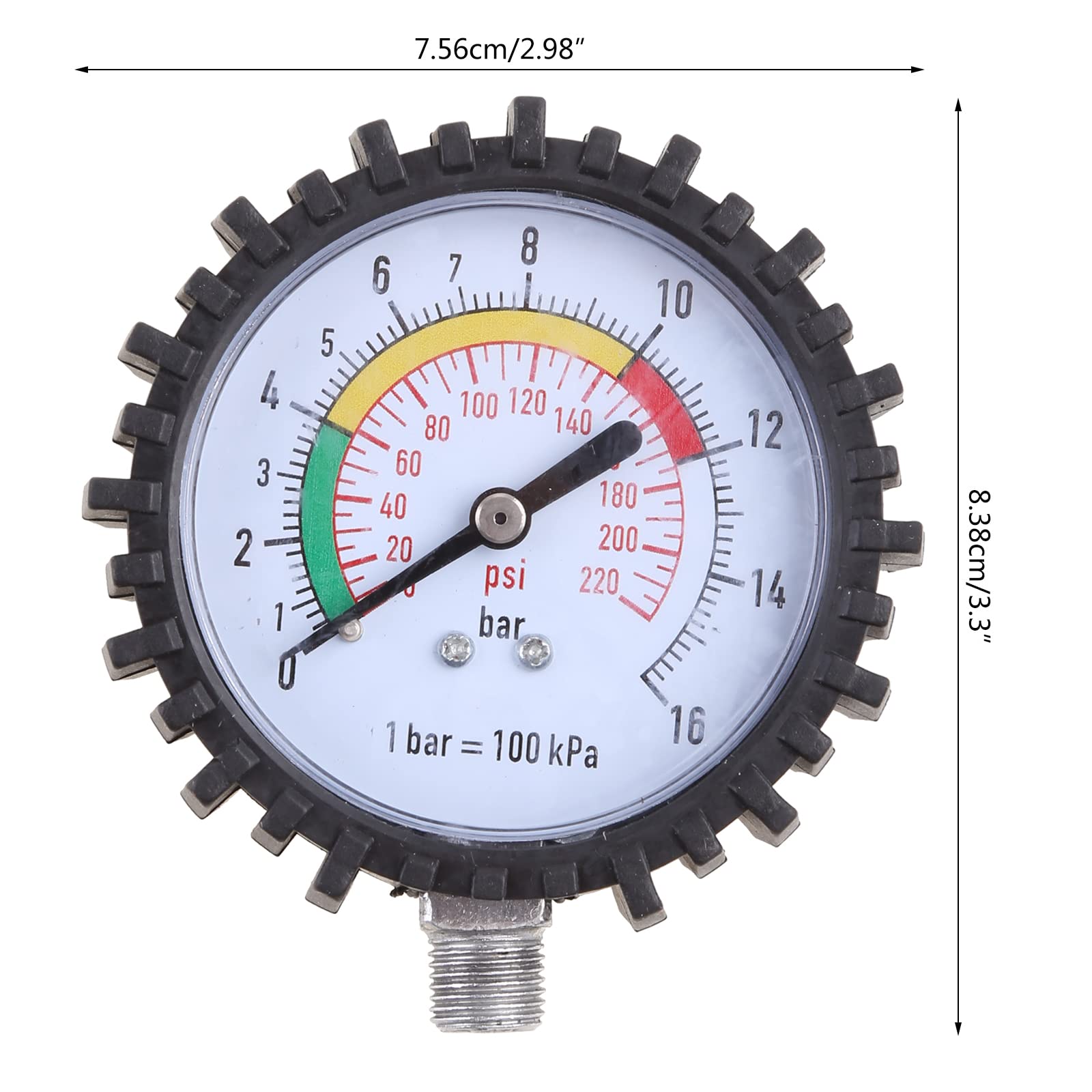 Amazon.co.jp: タイヤ空気圧計 0-220psi プロフェッショナル