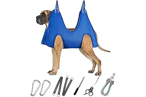 Pet Grooming Hammock with Complete Grooming Kit