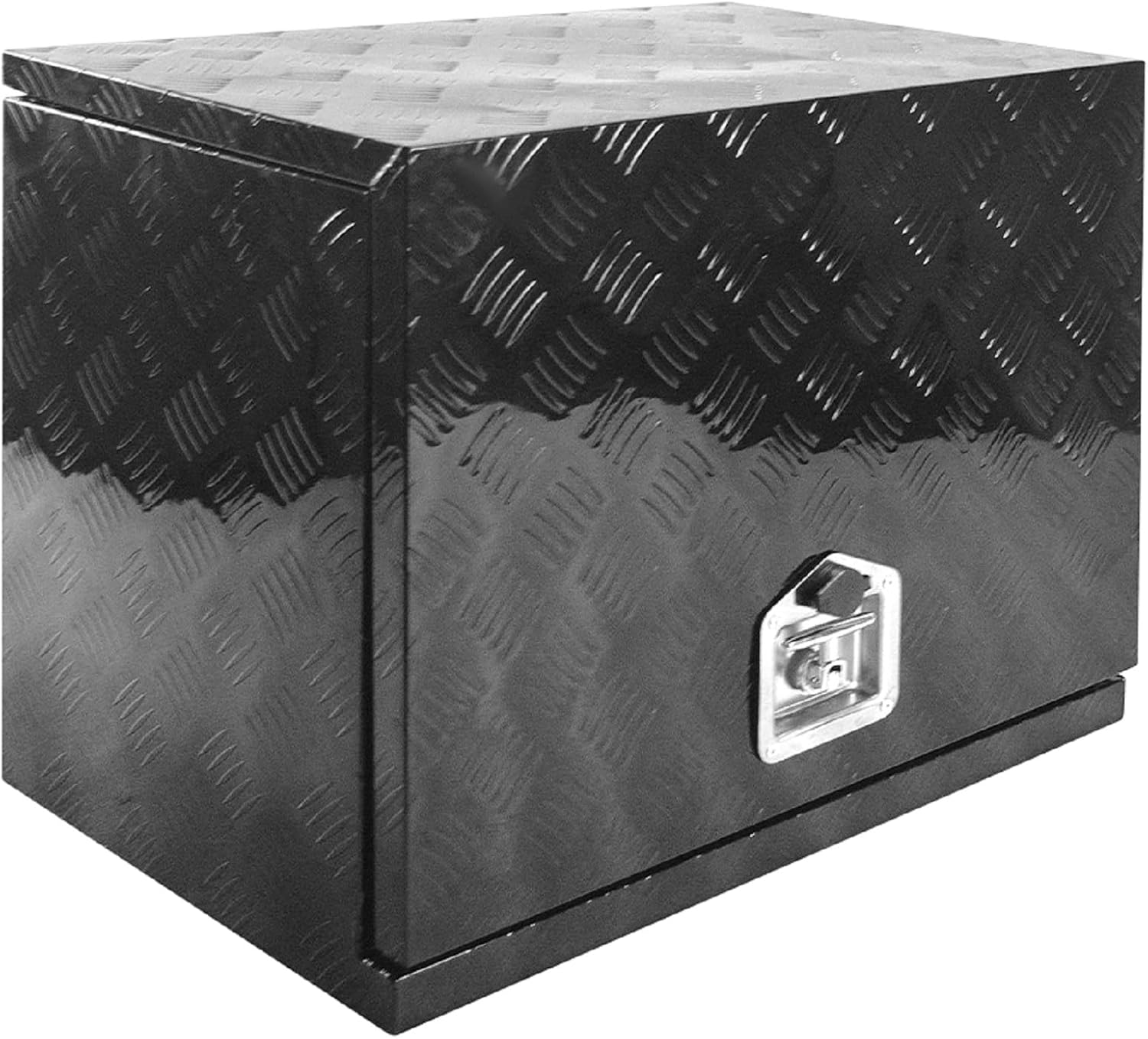 Truck Generator Storage Boxes Aluminum Safety Generator Waterproof Toolbox With Lock and Key Black 30"X20"X22" Suitable for Trailer ATV Pick Up Truck