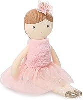 Bearington Collection Julia 16.5" Plush Ballerina Doll - Soft Stuffed Ballet Dancer for Girls, Dance Recital Gift