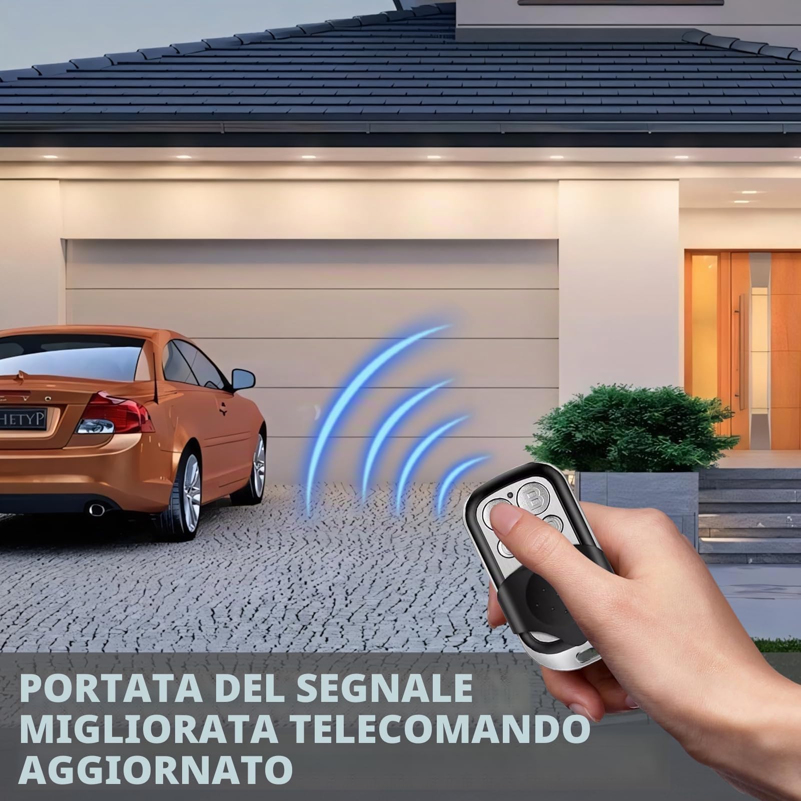 Telecomando Universale Cancello 433,92 MHz 3 Pezzi
