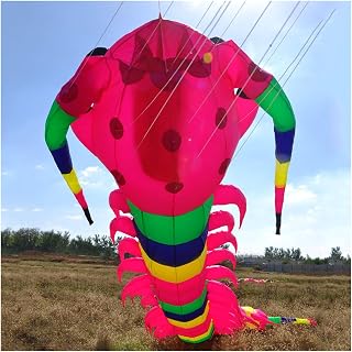 12m Centipede Kite Line Laundry Pendant Soft Inflatable Show Kite for Kite Festival 30D Ripstop Nylon with Bag