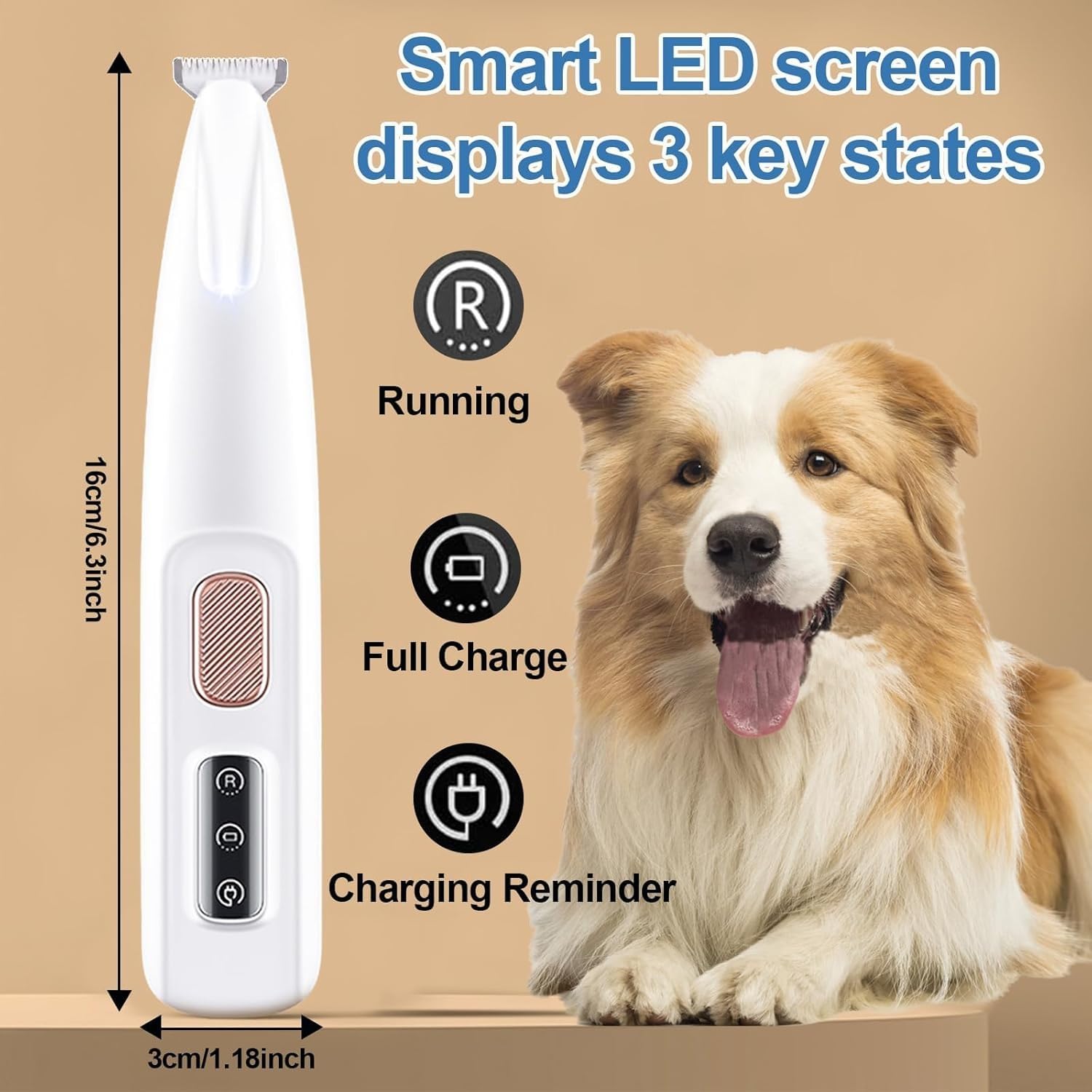 Patounet Tondeuse Pour Chat – Tondeuse Électrique De Précision Ultra-Silencieuse, Lames Sûres Et Hypoallergéniques, Ne Blessera Pas Votre Chat, Rechargeable(1)