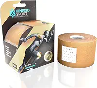 Bandagem Elástica Adesiva KinesioSport 6m x 5cm, Bege