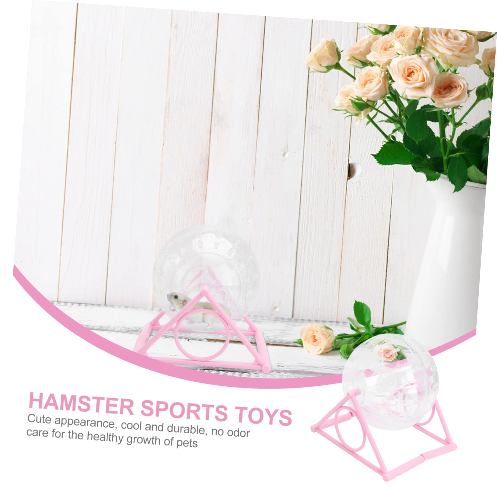 Happyyami 1Pc Hamster Roller Exercising Wheel Color Pet Running for Hamsters Gerbils and Rats Non Slip Design for and Training Fun Present for Pet Owners