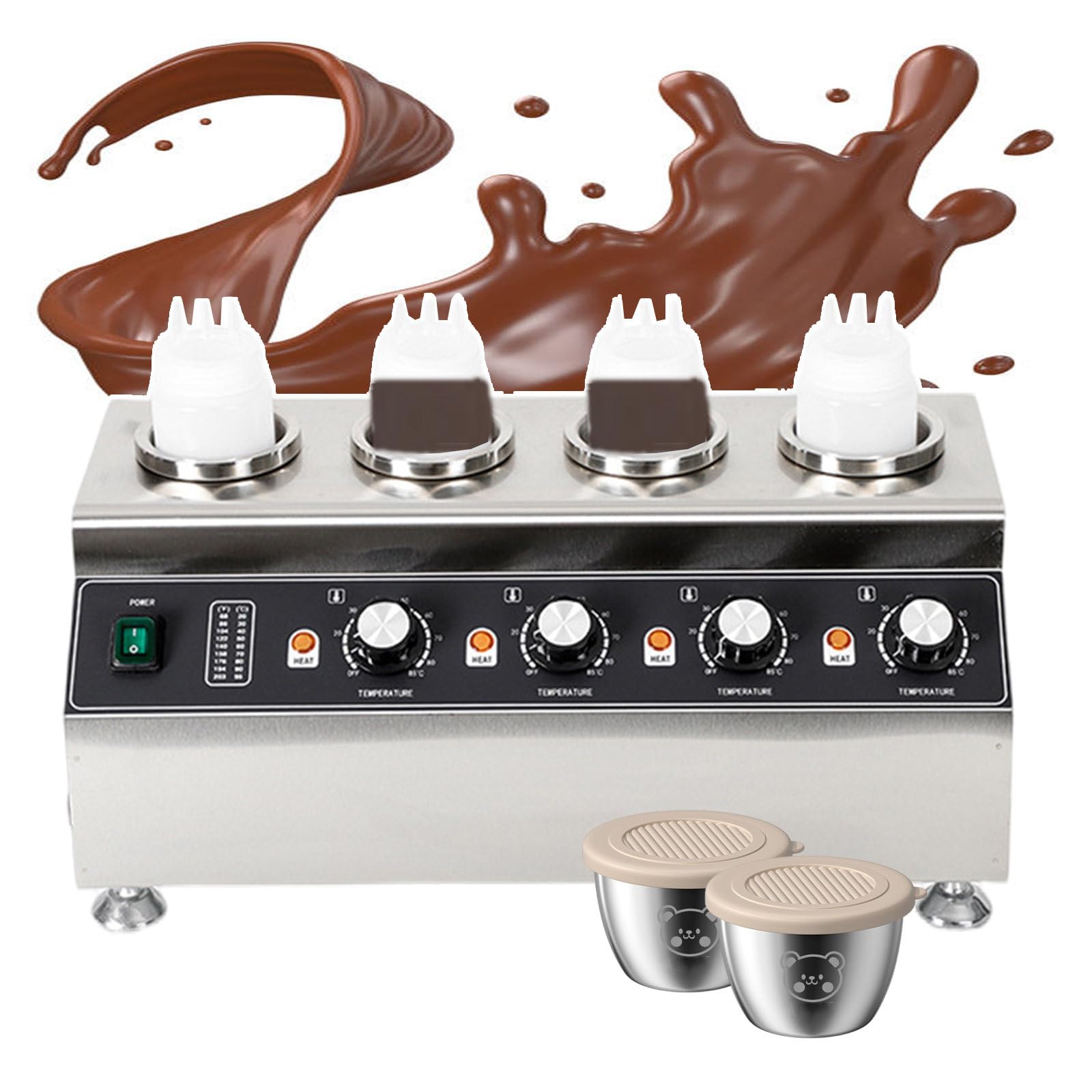 AYCDL Chocolate Heat Preservation Machine with 8-Gear Temperature Control/Jam Bottle Warmers for Various Snack Or Dish