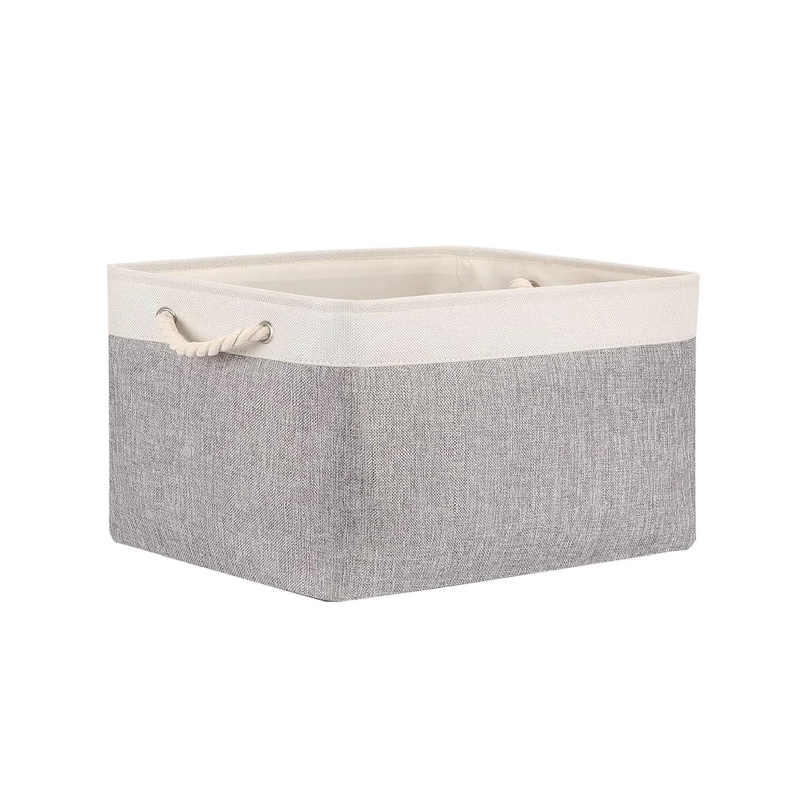 Cesta de almacenamiento plegable de lino para el hogar, lona para armario y dormitorio, elegante cubo de tela (color 6, 31 x 21 x 13 cm), perfecta para ordenar y ahorrar espacio