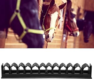 Pssopp Whip Rack Holder, Plastic Horizontal Wall Mounted Whip Rack Hanger Whip Holder Organizer for Horse Whip Storage