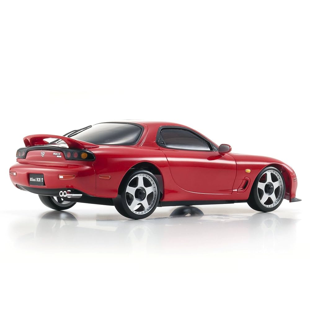 カズ　DRIFT Mini Kyosho Mini-Z AWD Mazda RX-7 FD3S Mini RC Drift Car Toy, Red