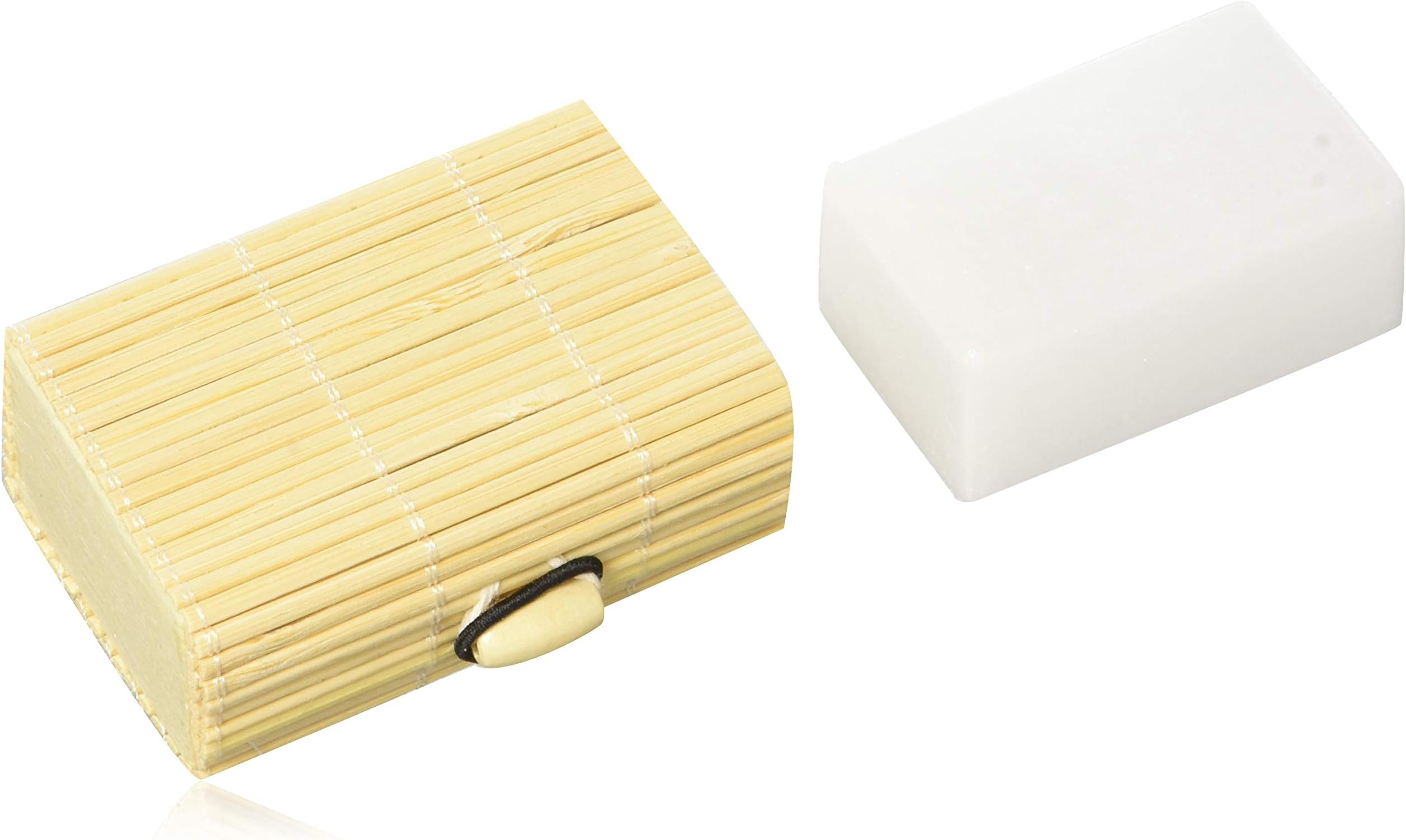 Thai Crystal Deodorant Unscented Stone In Bamboo Box. 0.24 Pounds