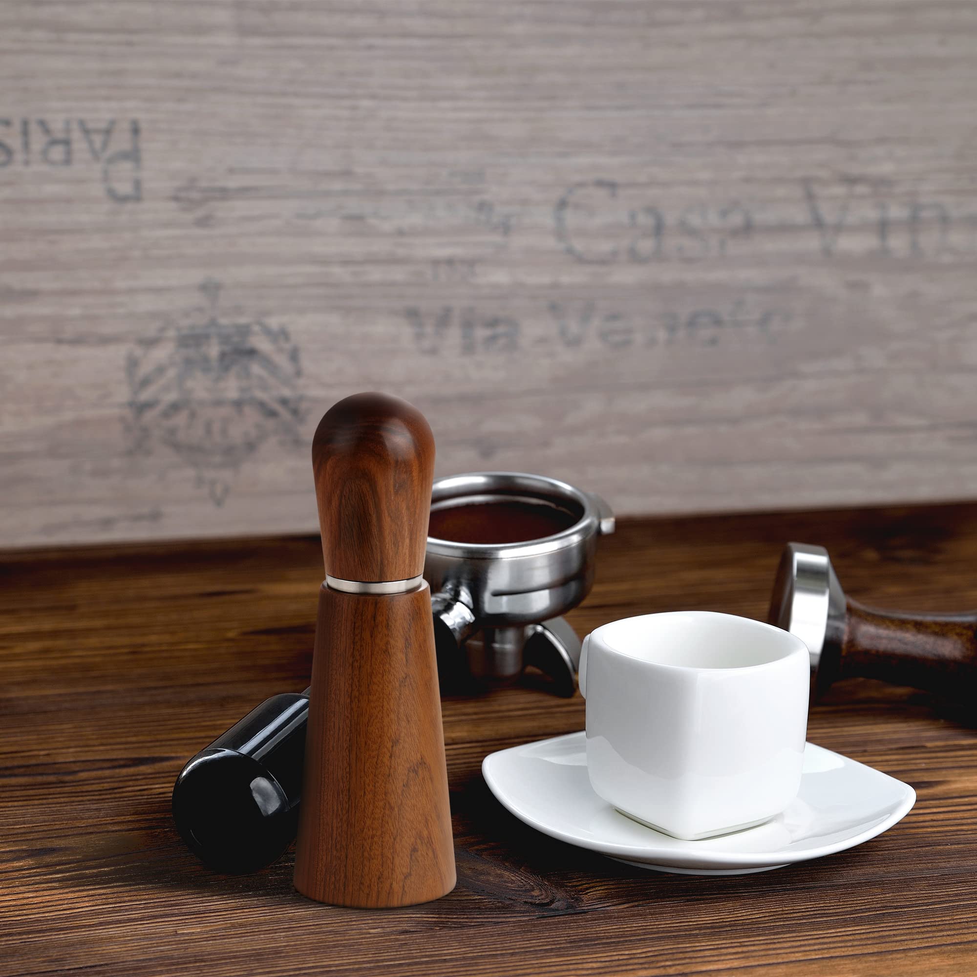Espresso Distribution Tool Espresso WDT Tool for Coffee Distribution - Espresso Stirrer Coffee Distributor with Natural Wood Handle — view 5