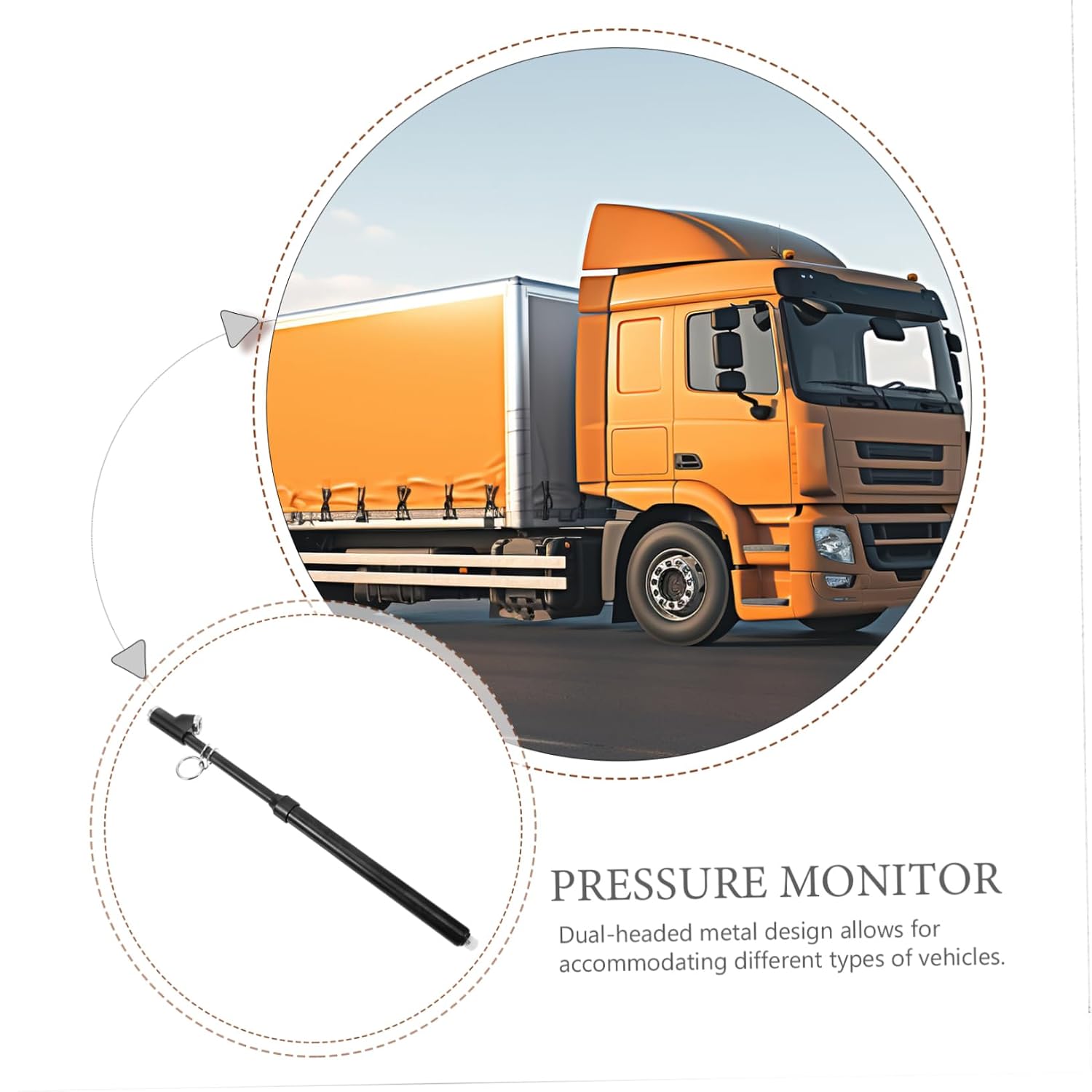 Tire Pressure Gauge Alternative Tire Pressure Measurer for Car Truck Bike Easy to Use Lightweight