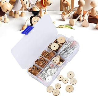 Conjunto de 50 juntas de bonecas, juntas de contrapino de madeira, articulações, esqueleto móvel, parafuso de engate para boneca de urso de pelúcia, faça você mesmo suprimentos