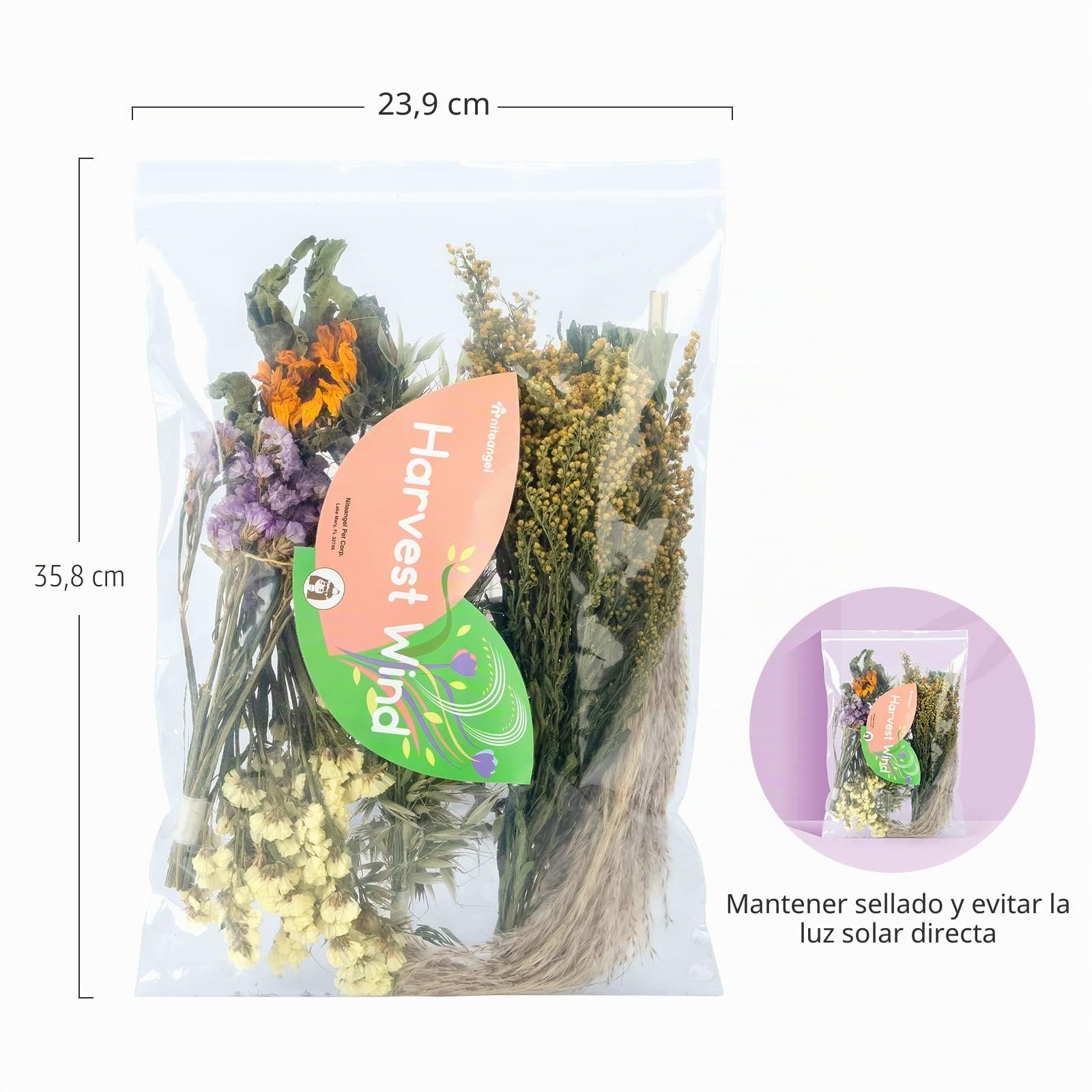 Niteangel Lecho Natural y Suave para Hámster: Decoración del Hábitat para Pequeños Animales como Hámsters Enanos Sirios, Gerbos, Ratones, Degús, Conejos u Otros Animales (Versión de Flores)