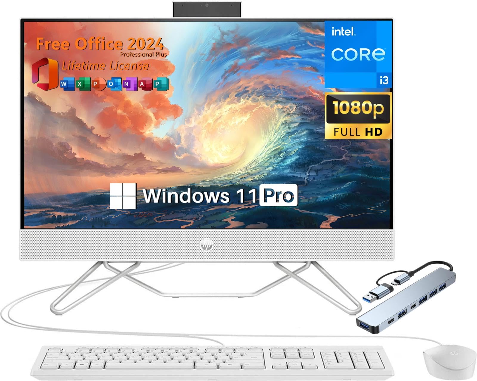 Amazon.com: HP 23.8 Touchscreen All in One Desktop Computer