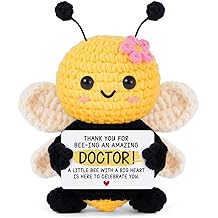 Doctors Day Gifts for Women, Doctor Appreciation Gifts, Medical Assistant, Physician Assistant, Graduation Gift for Medical School Student, Med Student - Home Collectible Decor Crochet Bee