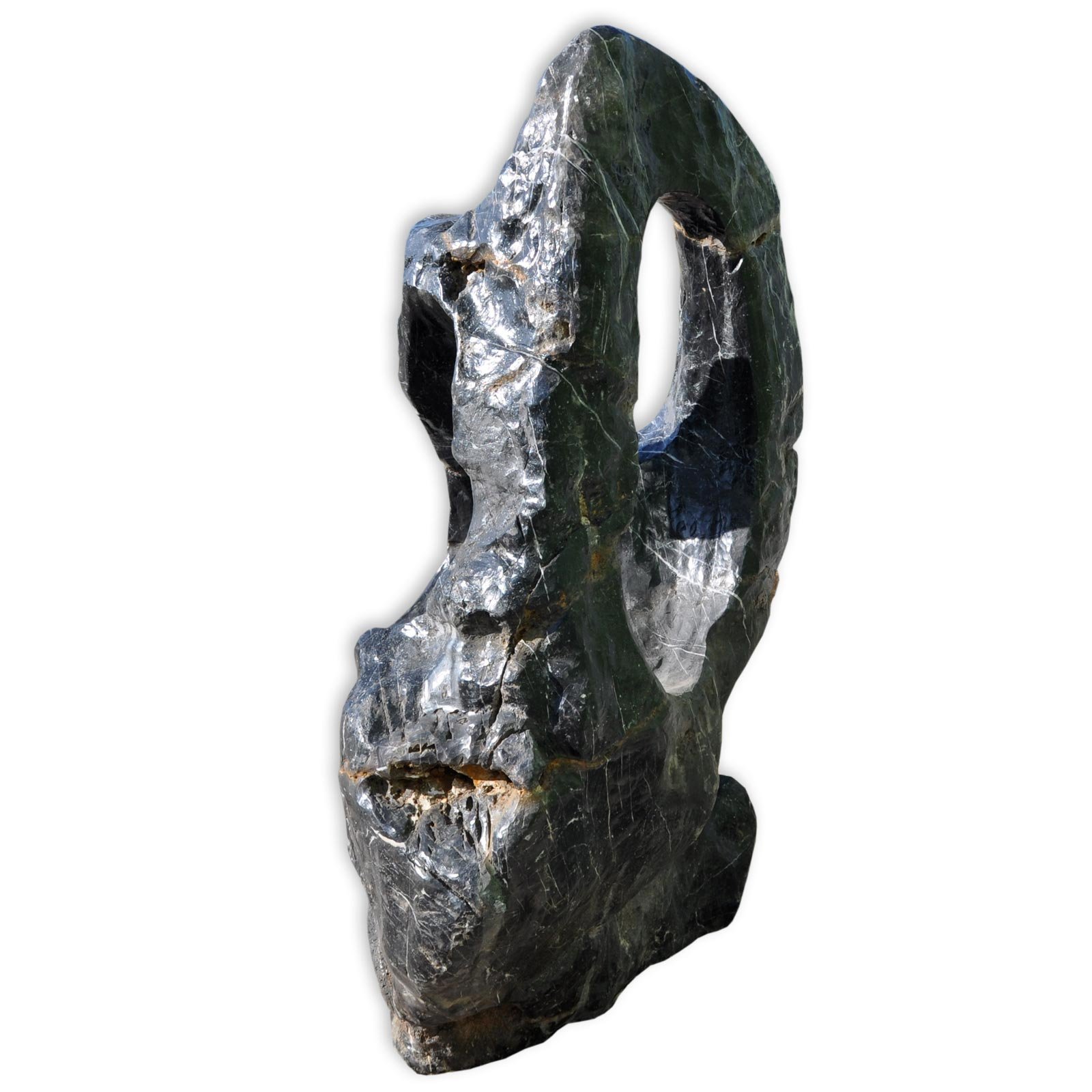 Ozeanfindling Findling Skulptur Naturstein Meeresgestein Gartendeko **Wundervoller Blickfang für Ihren Garten** Einzigartige Form Unikat Einzelstück 840 KG 115 cm HOCH