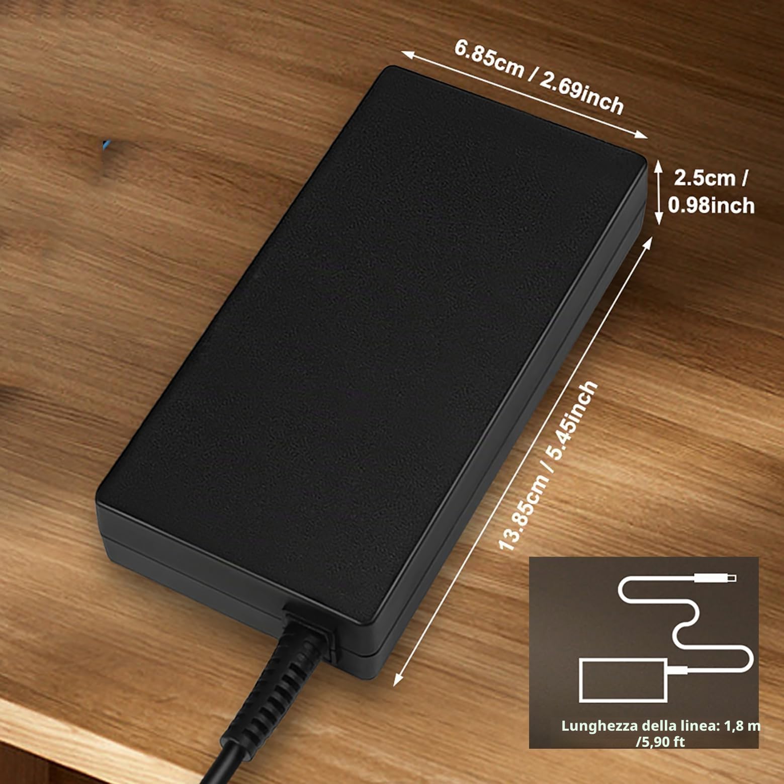 120W 6,15A Alimentatore Caricatore 710415-001 L41856-001 per HP USB-C Dock G5 5TW10UT 5TW10AA 5TW10AA#ABB 5TW10UT#ABA USB-C/A Universal Dock G2 5TW13AA HP Omen 15-5000 15-5100 15-5200 laptops