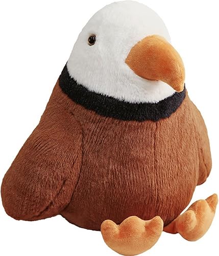 Peluche grande de águila calva – Animal de peluche de águila de 11.8 pulgadas – Juguete de almohada de felpa y blando – Lindo juguete de peluche