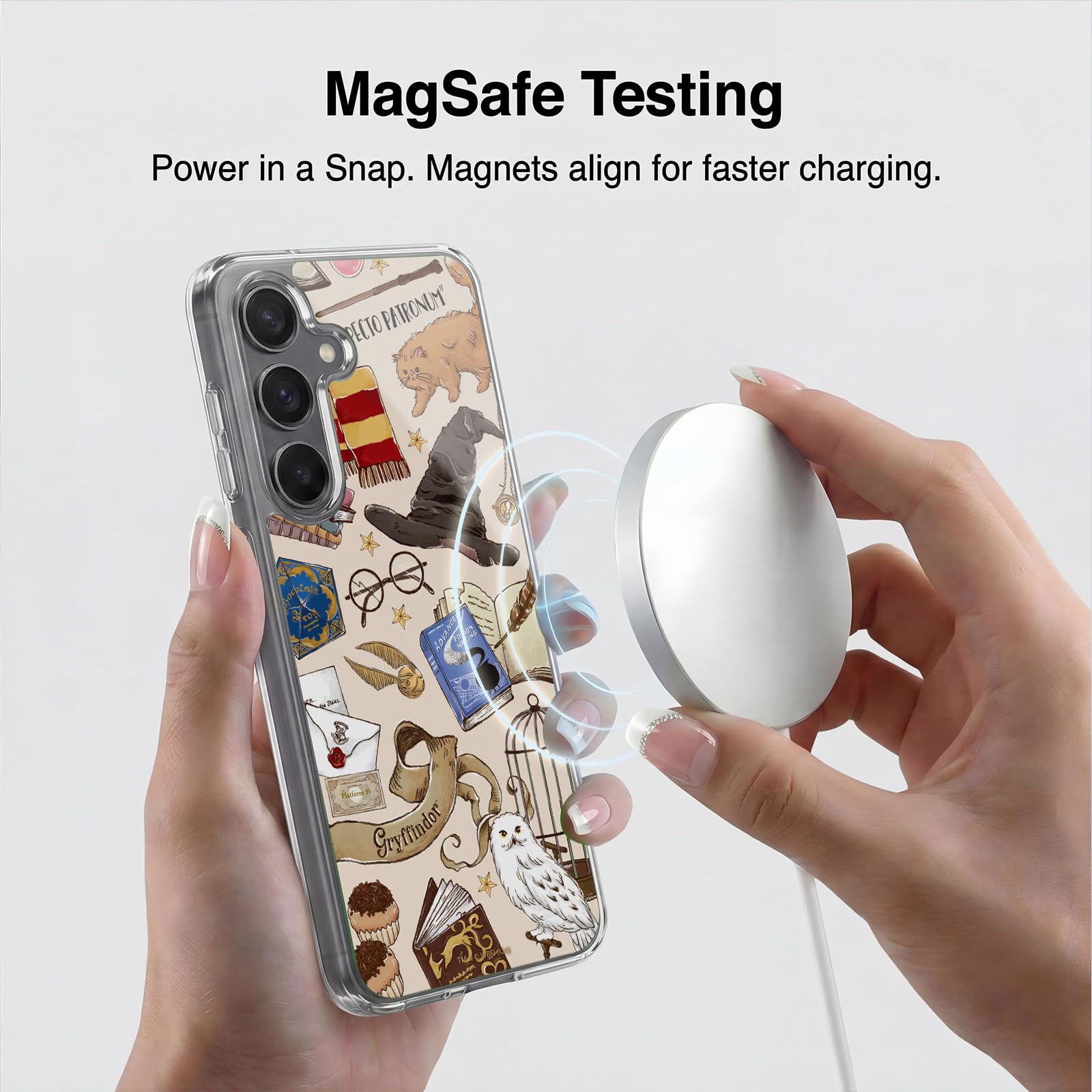 Head Case Designs Licenza Ufficiale Harry Potter Modello Hogwarts Deathly Hallows XXXVII Custodia Cover in Morbido Gel Compatibile con Samsung Galaxy S24 5G