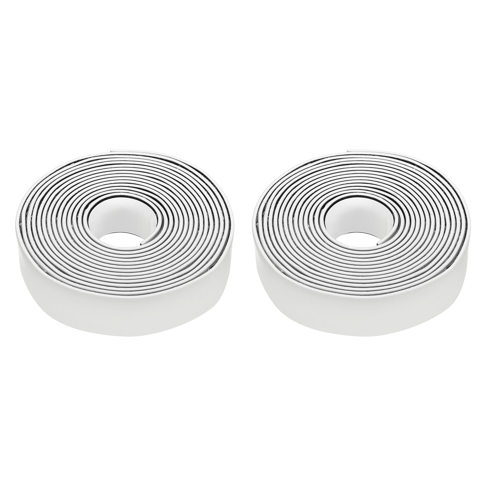 Nexarelle 2PCS Smoke Fire Seal Strip, 9.8 Feet Expandable Door Seal Tape Self Adhesive Graphite Rubber Composite Material for Fire Rated Windows Steel Doors, 30mm/1.18" Wx 2mm/0.08" T, White — image 1