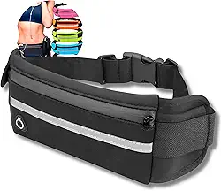 Pochete Esportiva Pochete Corrida Academia Bike Porta Celular Garrafa Cinta Fitness Doleira Impermeavel Premium (Preto)