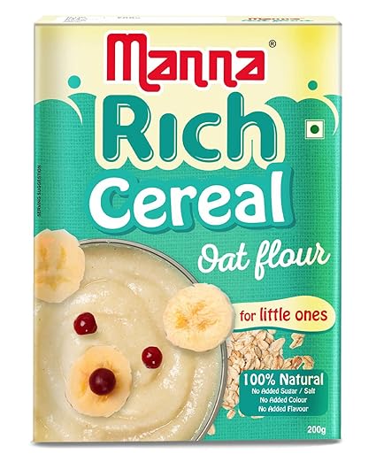 Manna Oat Powder 200g, Baby Porridge Mix,100% Natural Health Food, No Added Color, Flavor, Additives