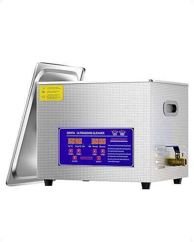 Limpiador ultrasónico comercial 10L, máquina profesional de limpieza ultrasónica para piezas industriales Piezas automotrices y marinas Instrumentos