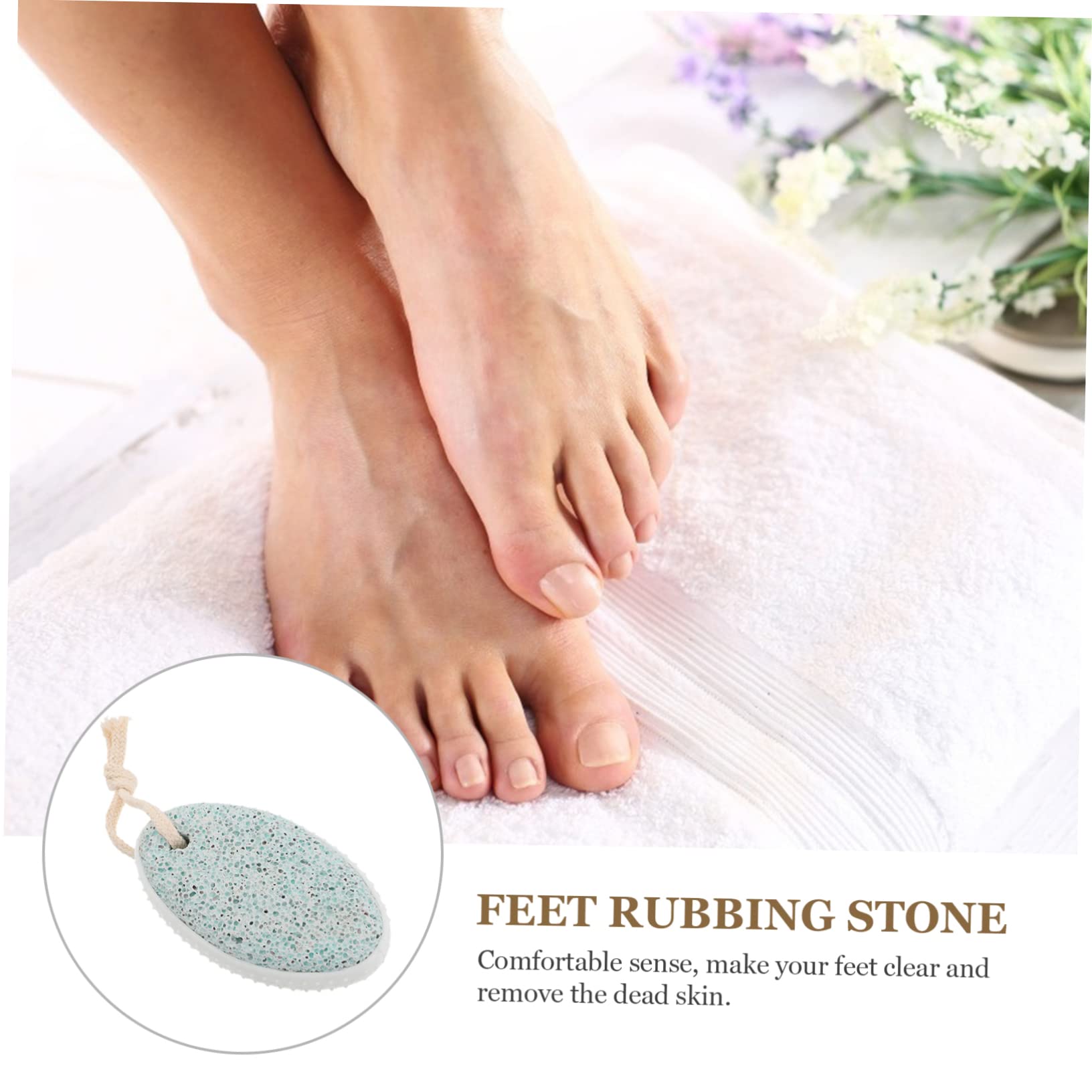 FOMIYES 2sets Feet Rubbing Stone Foot Rasp File Pumice Stone for Corn Removal 2pcs*2