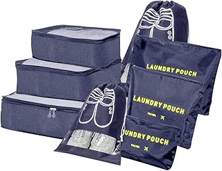 BillyBath Organizador De Maletas,bolsas De Ropa De Viaje,juego De Organizador De Maletas 8 En 1,equipaje De Viaje,Para R...