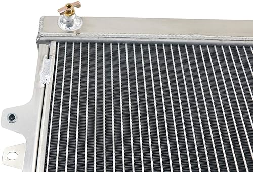 Miniatura 4 de Radiador de aluminio CC945 para 1984-1995 Toyota 4Runner Pickup 2.4L 4-Cyl, 3 filas, aluminio completo, instalación desplegable