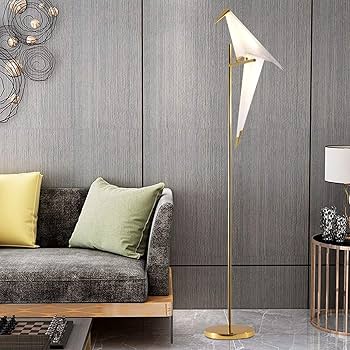 Amazon.co.jp : モダンクリエイティブ LED フロアランプ 折り紙鳥