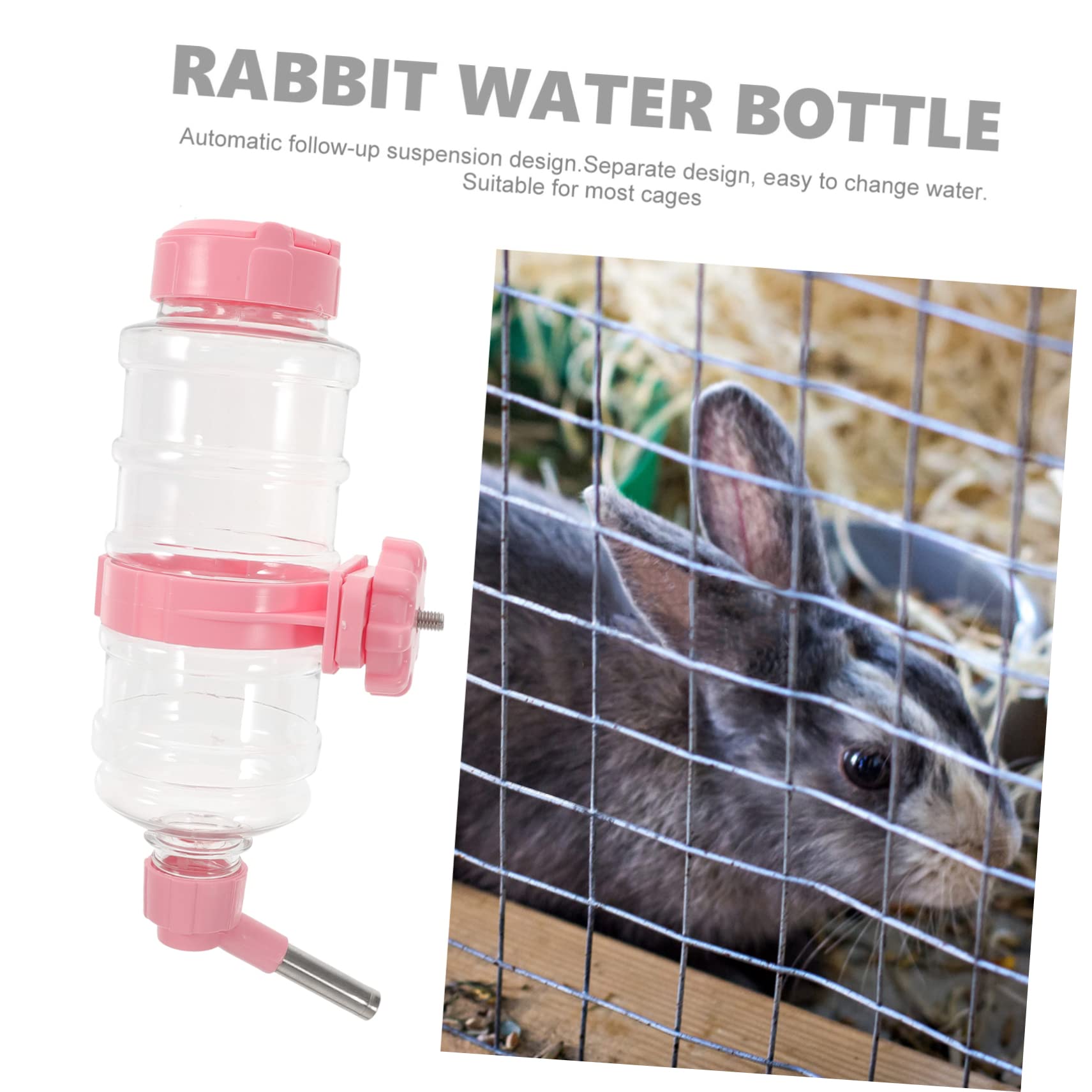 BESPORTBLE 3 Juegos alimentador automático de Agua Botella de alimentación de Agua dispensador de Agua para Perros pequeños Bebedero Hamster Bebedero automatico Botella de Jaula para Mascotas