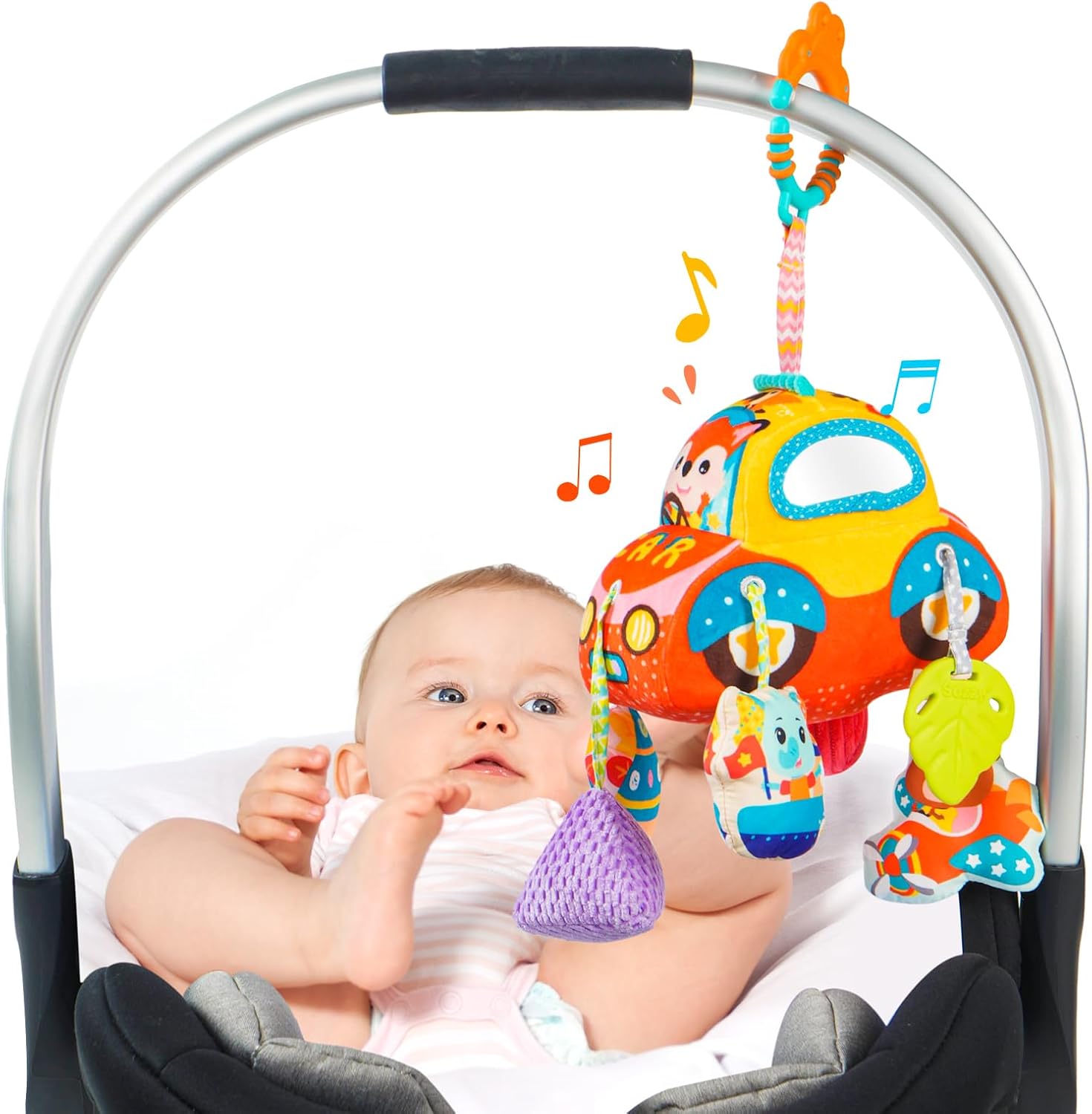 Sensory Toys for Toddlers 1-3,Montessori Toys for 1 Year Old,Baby Pull String Activity Toy, Toddler Fine Motor Skills Stroller Toys,Hanging Infant Travle Toys for 18 Months Girls Boys Gife (Car) Sensory Toys for Toddlers 1-3,Montessori Toys for 1 Year Old,Baby Pull String Activity Toy, Toddler Fine Motor Skills Stroller Toys,Hanging Infant Travle Toys for 18 Months Girls Boys Gife (Car)