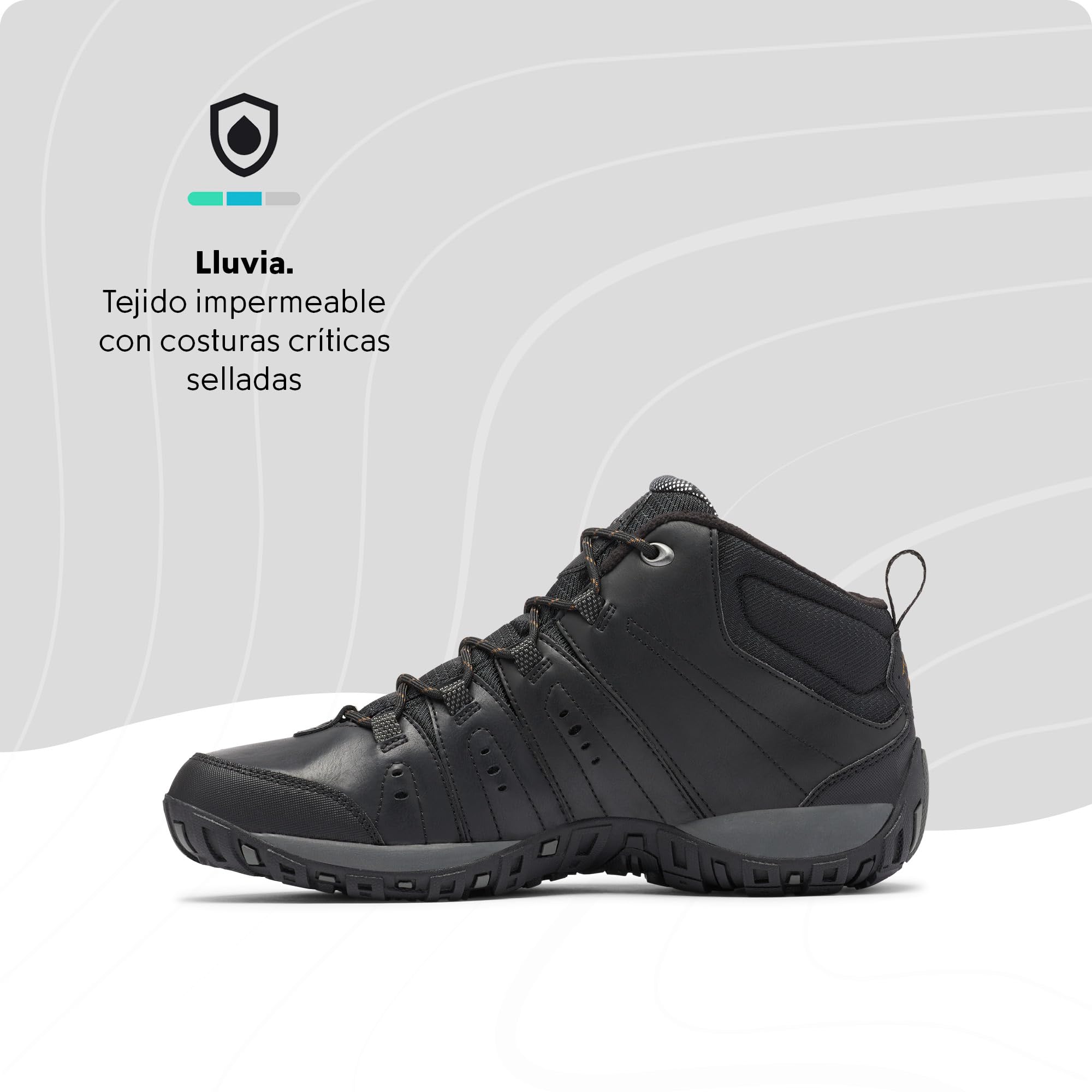Columbia Woodburn 2 Chukka WP Omni-Heat, Zapatillas de senderismo impermeables, Hombre, Black Goldenrod 2024, 43 EU