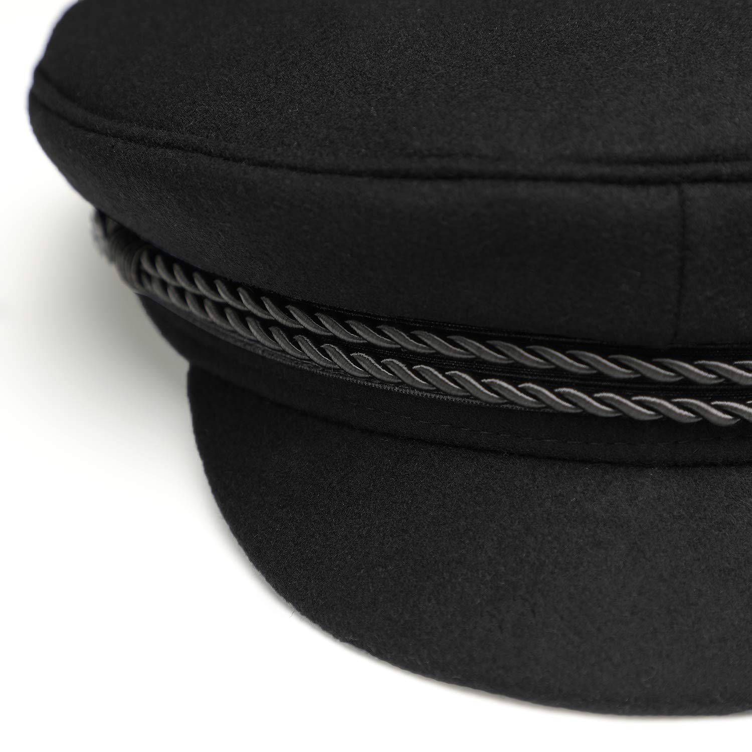 fiebig Gorra Elbsegler para Hombre y Mujer | Sombrero de capitán de línea clásica | Gorra de Tela Marinera Tradicional | Gorra con Visera, cordón, Botones de Ancla y Emblema