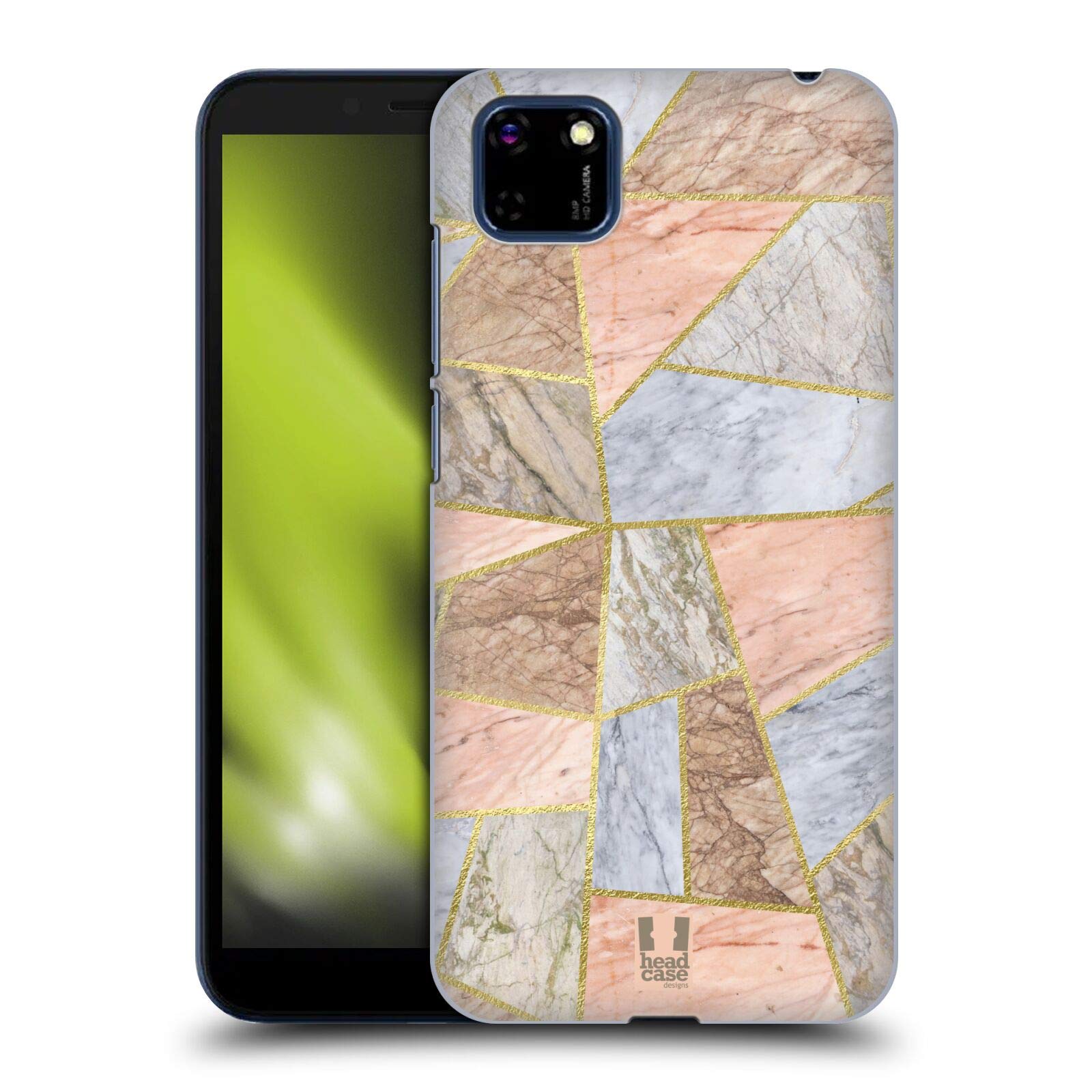 Head Case Designs Turtle Shell Pastel Geometric Marble Hard Back Case Compatible With Honor 9S / Y5p