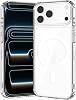 Apple iPhone 17 Pro Max Kılıf 6.9 MagSafe ile Uyumlu, Ultra Berrak Cep Telefon Kılıfı, Sert PC Arka Yüzey, TPU Yastıklı Köşe Korumalı Kapak, Güçlü Manyetikli Phone Case - Şeffaf
