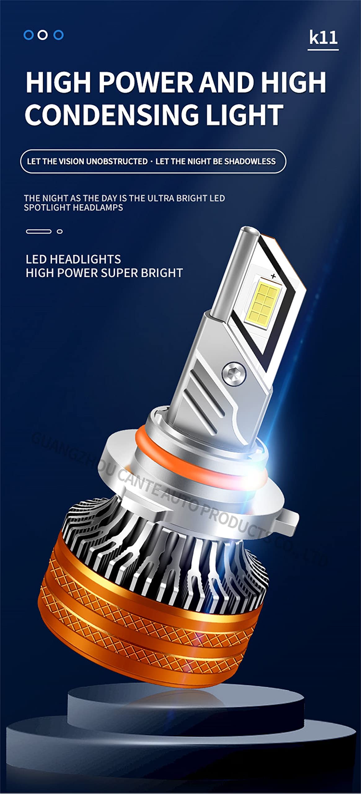 Bombillas LED Para Faros Delanteros, 13600 Lúmenes, 400% Más Brillantes, Kit De Conversión De Faros LED, 6000 K, Blanco Frío, Repuesto Halógeno, Paquete De 2,H4