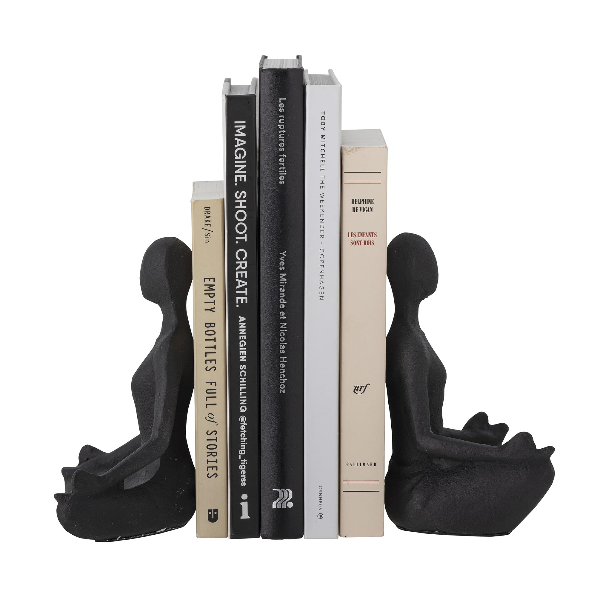 Bloomingville [W] Talya Buchstütze, Schwarz, Metall; L12xH15,5xW7,5 cm, Set of 2