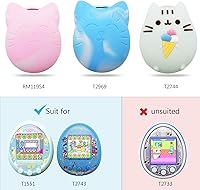 Vista 8 de Tamagochi Pet Game, funda protectora de silicona para máquina de juego para mascotas Tamagotchi Cartoon Electronic Pet Game Machine