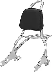 Sissy Bar, Wingcustom, Destacável King Com Bagageiro, 20 Polegadas, Sportster 2018, Inox Polido