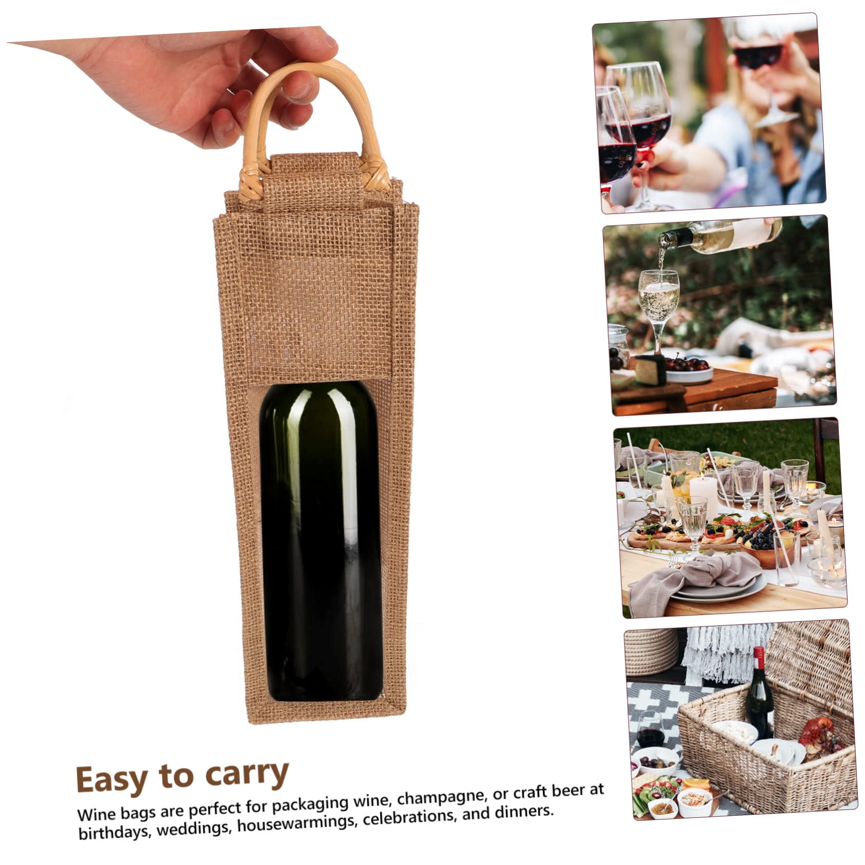 TOPBATHY 4piezas Bolsa De Transporte De De Resistente Elegante Adecuada Para Botellas De y Licores y Diseño