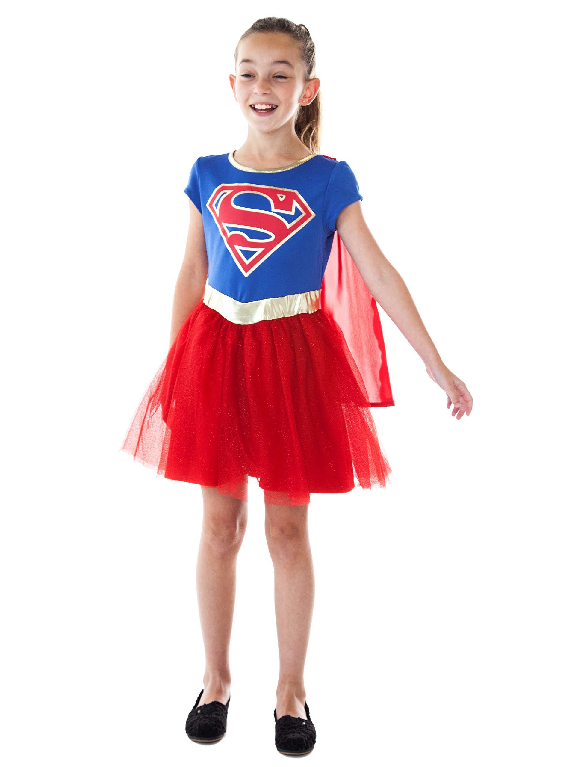 DC Comics Girls Ages 4-12 Costume Dress Up - Wonder Woman or Supergirl