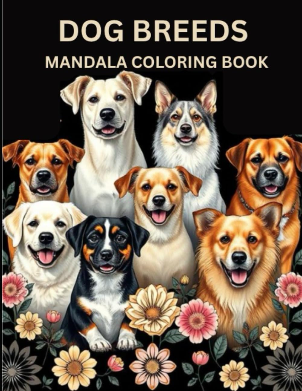 Dog Breeds Mandala Coloring Book