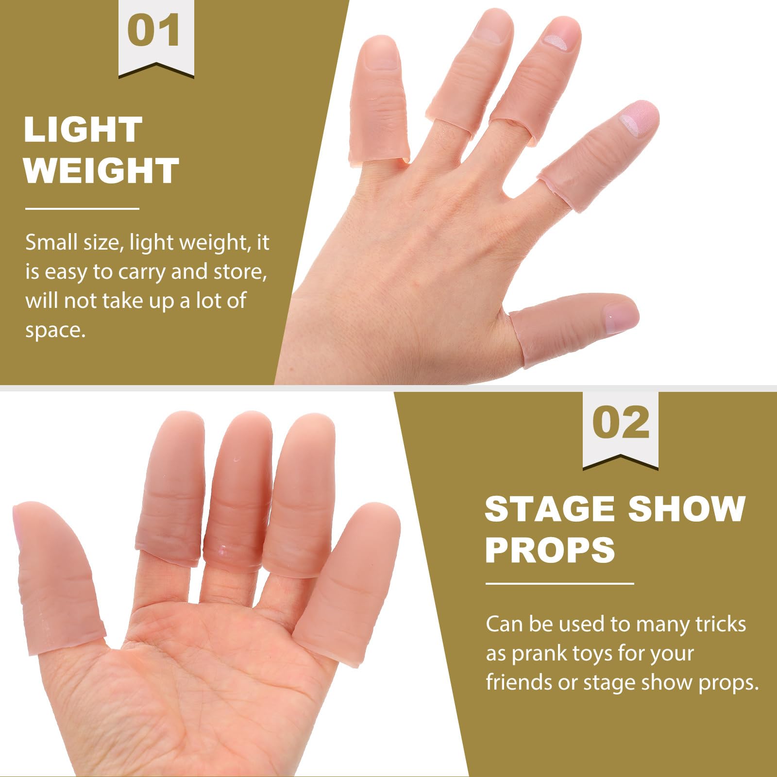Tip Close-Up Street Trick Magic Tip Fingers Fake Finger Finger Trick Props Thumb
