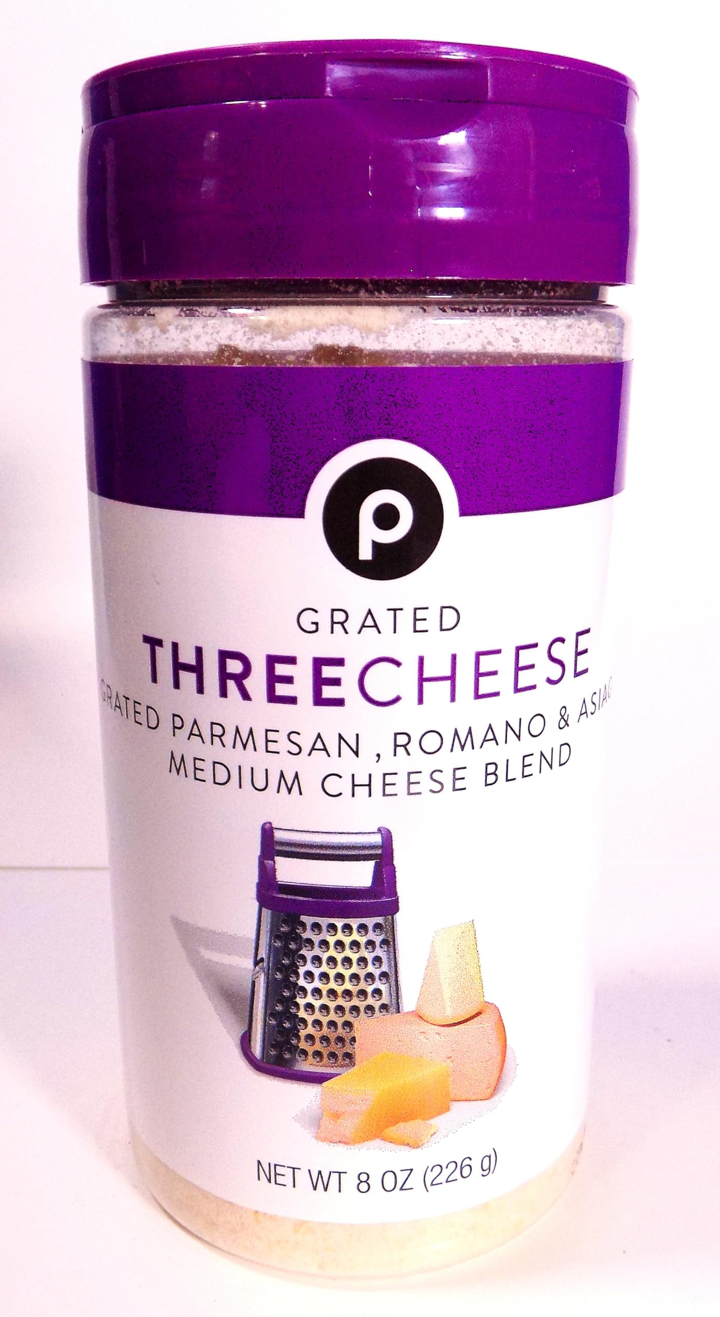 Amazon.com: Publix Grated Three Cheese Blend 8 oz Bottle Parmesan