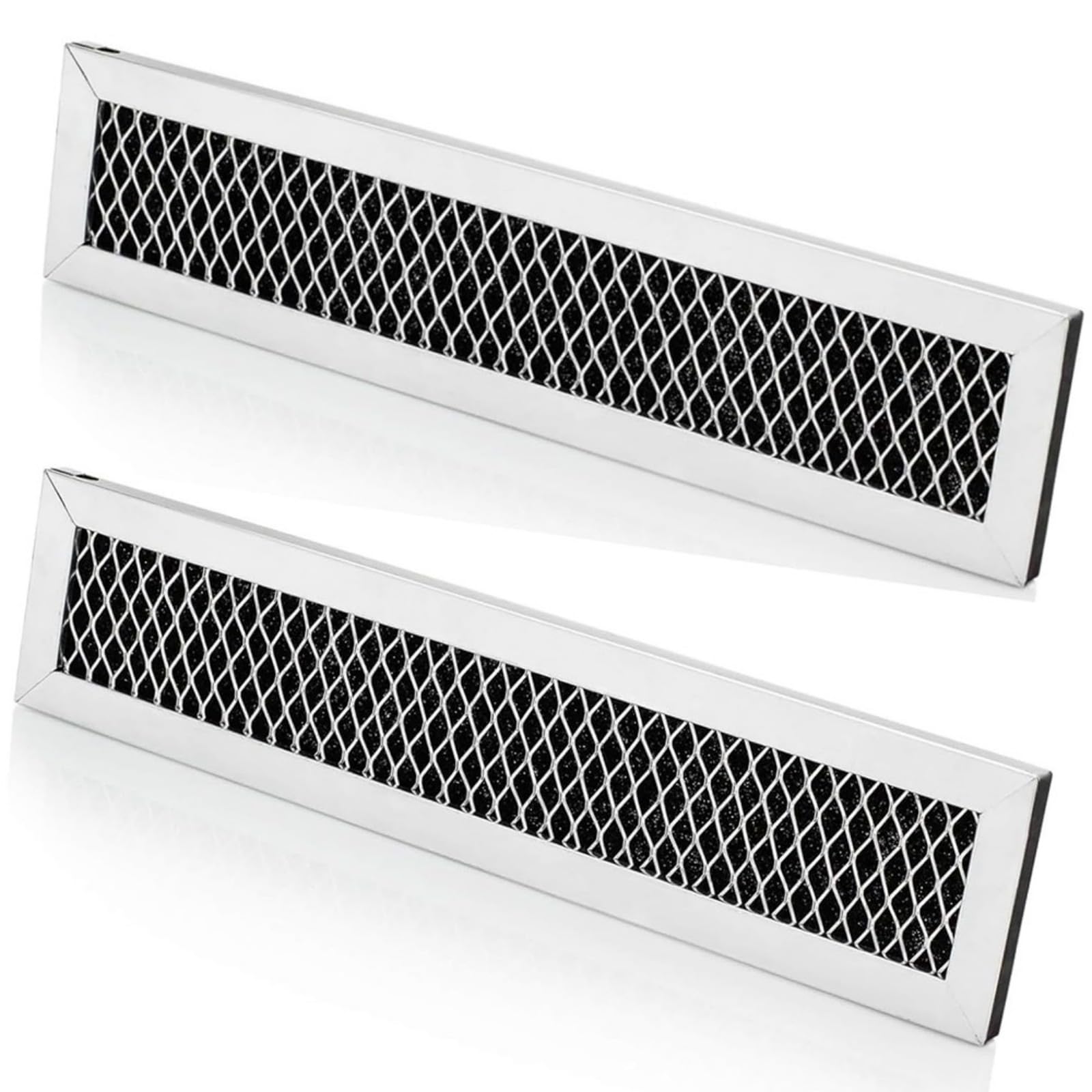 Msioytog 2PCS Microwave Hood Filter Vents Replacement Aluminum Alloy Kitchen Exhaust Fan Filter Vents Hood Grease Microwave Replacement