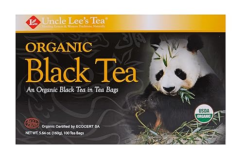 Vista 9 de Uncle Lee's Tea Té negro orgánico – Té de primera calidad, con cuerpo, alternativa al café con cafeína, bolsas de té negro robustas, envueltas